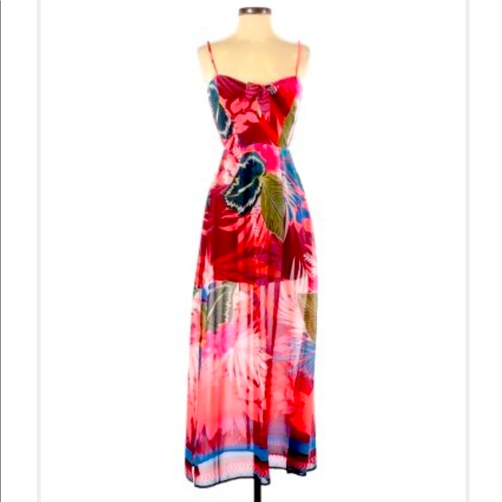 Express tropical maxi dress
